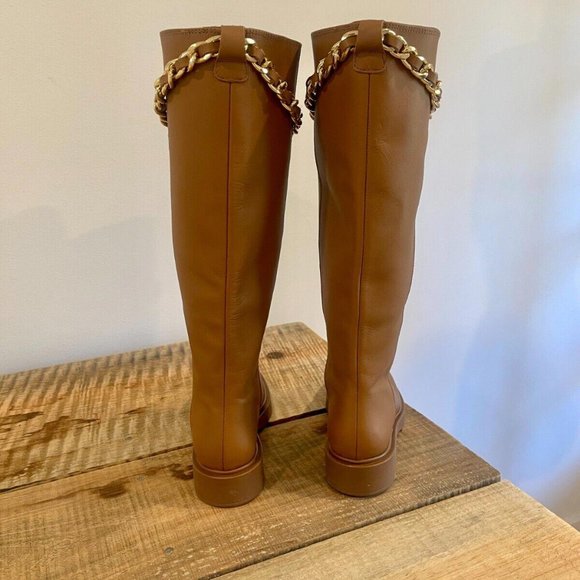 ALOHAS Brown Leather Sole Pier Tall Boots with Chain size 38 and 40 available - Picture 11 of 14